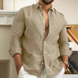 Dominic Adam | Pánská lněná košile s dlouhým rukávem