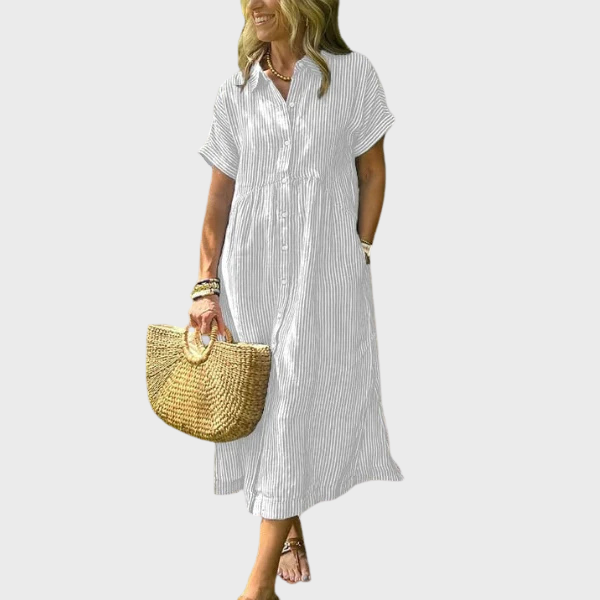 Clara | Prugasta košulja s gumbima