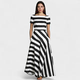 Marina – Pruhované letní šaty