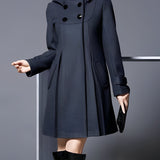 Soraia - Casaco Elegante com Bolsos Duplos e Capuz