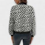 Raquel - Elegantni kaput s leopard uzorkom