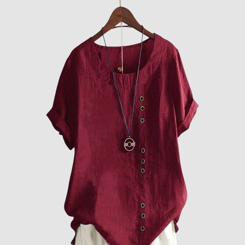 KAYLA™  | Dámská halenka s krátkým rukávem