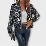 Raquel - Elegantni kaput s leopard uzorkom