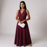 DANA | dlouhé šaty s výstřihem do V