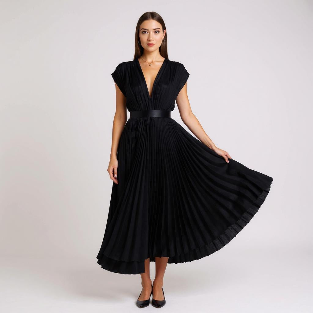 CECILIA | Šaty s výstřihem do V