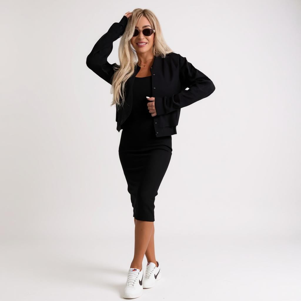 Manon™ | Pohodlné midi šaty a vesta