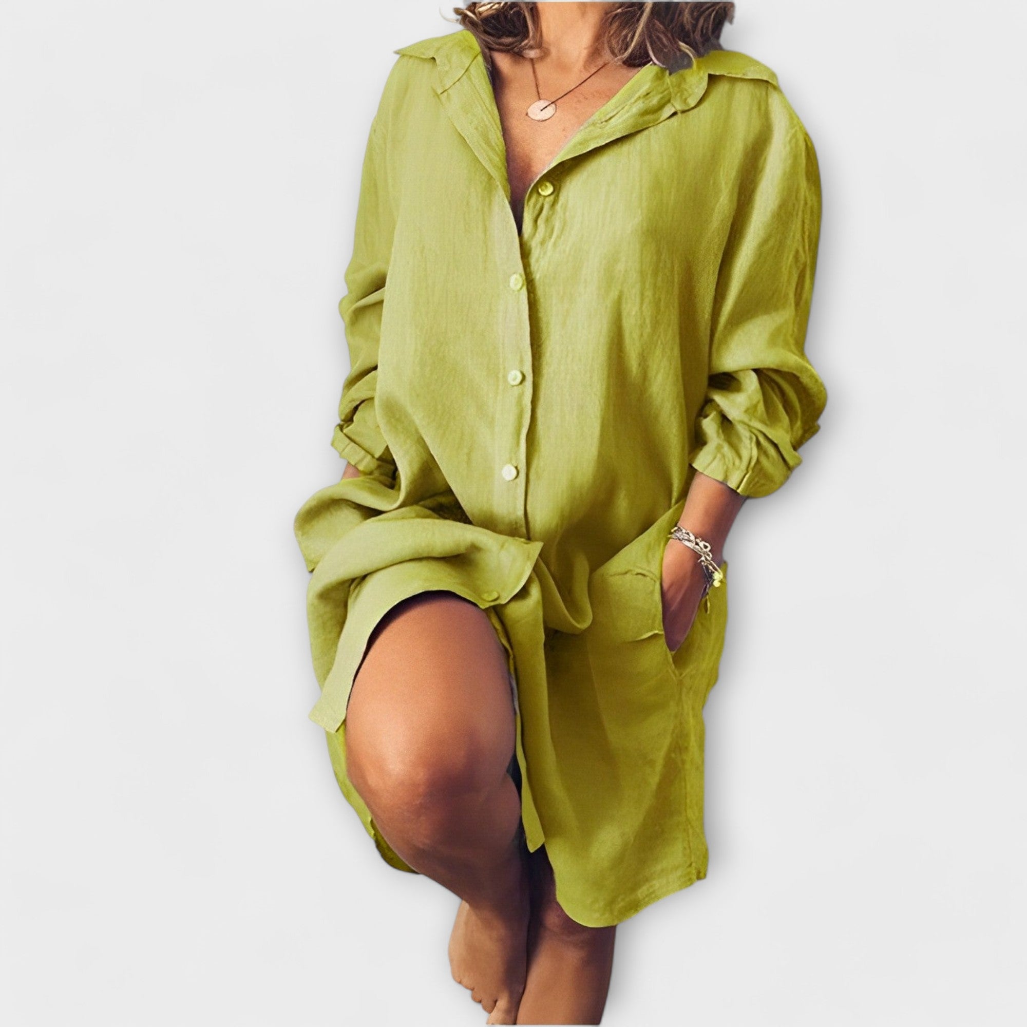 Raquel - Ležerna lanena bluza