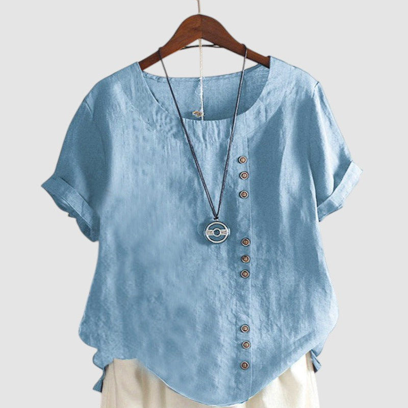 KAYLA™  | Dámská halenka s krátkým rukávem