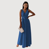 DANA | dlouhé šaty s výstřihem do V