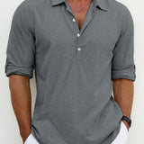 Raphael | klasická látková košile z lnu 1+1 ZDARMA