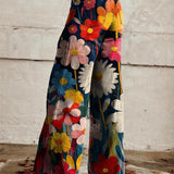 Jenny | Modern elegant Hosen with Blumendruck