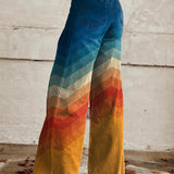 Arianna | Elegante Hosen mit modernem Zickzack-Muster