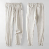 Lucente - Uvolněné lněné kalhoty