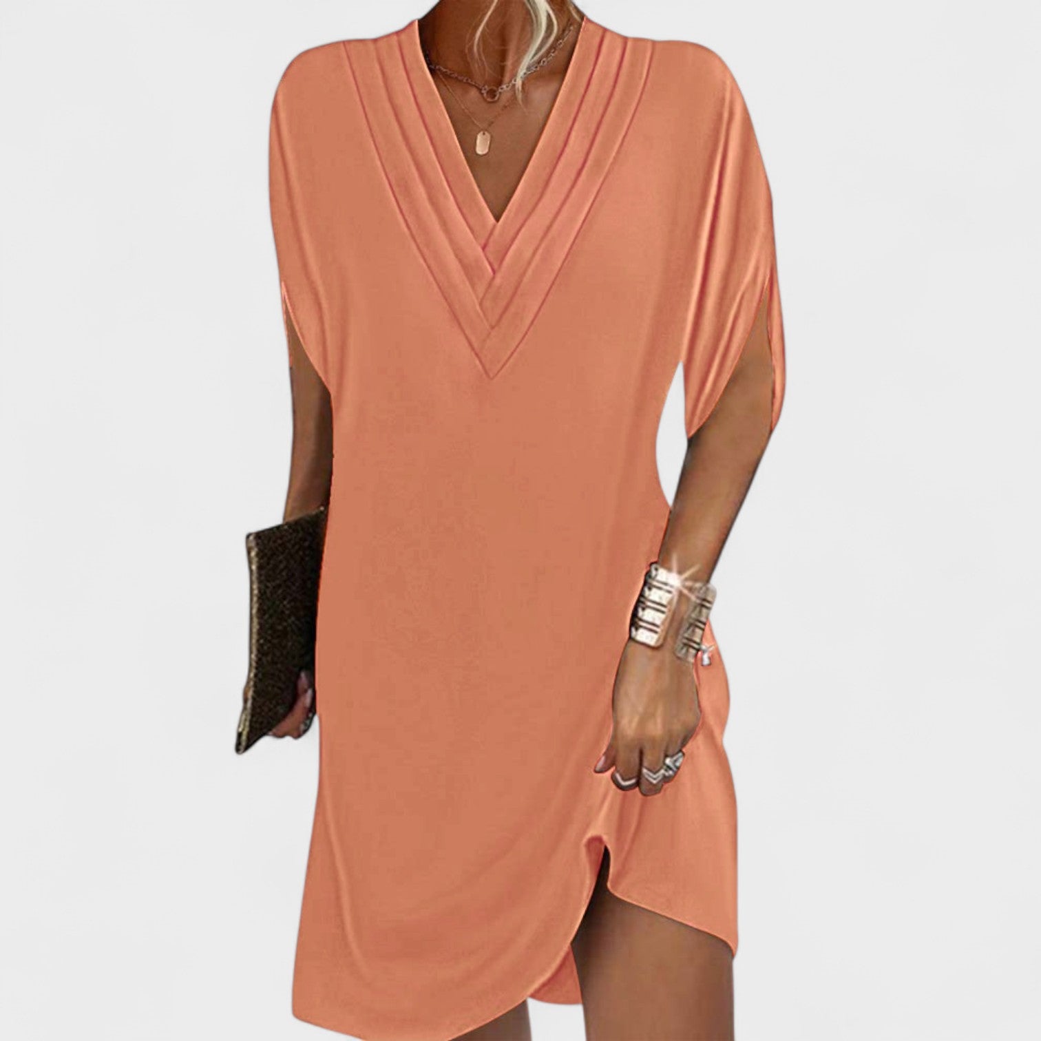 Helena - Elegantna haljina s otvorenim rukavima