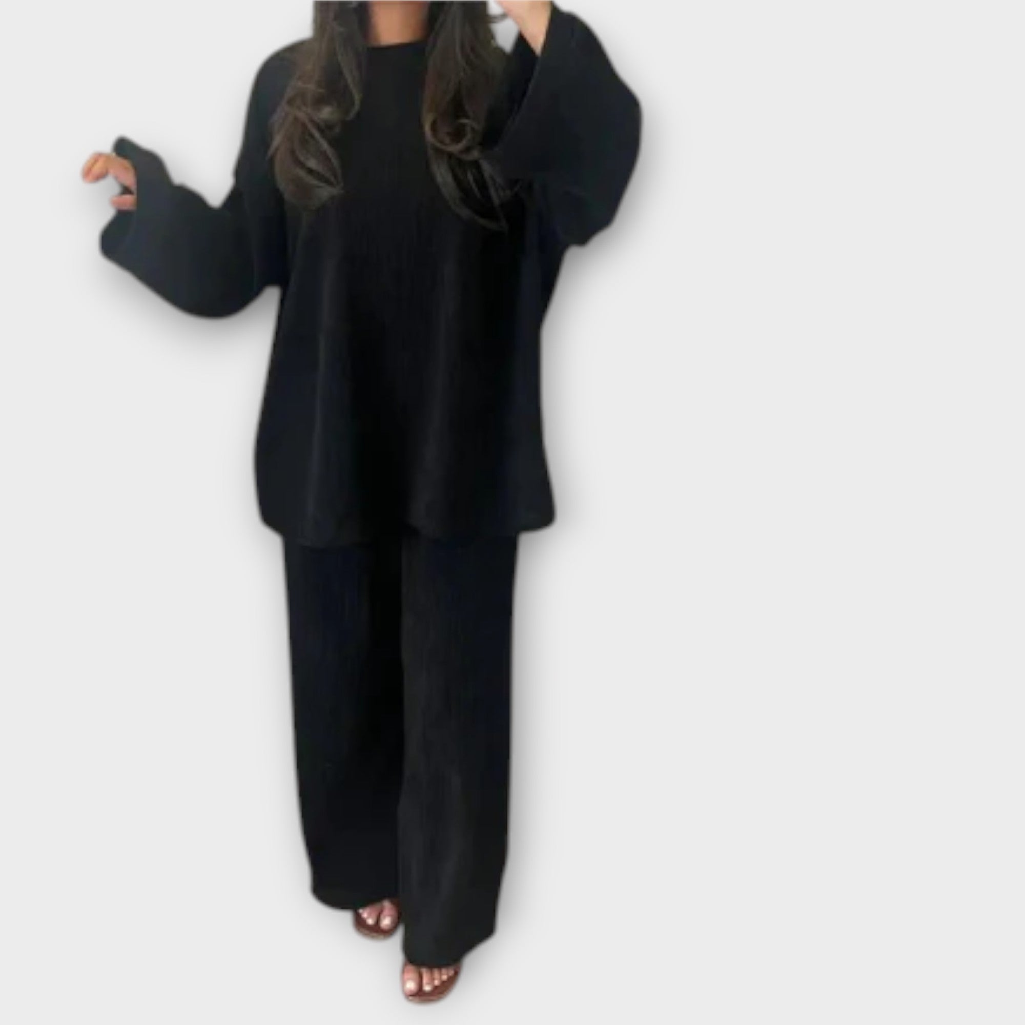 Ingrid - Sada ve velké velikosti - Žebrovaný styl