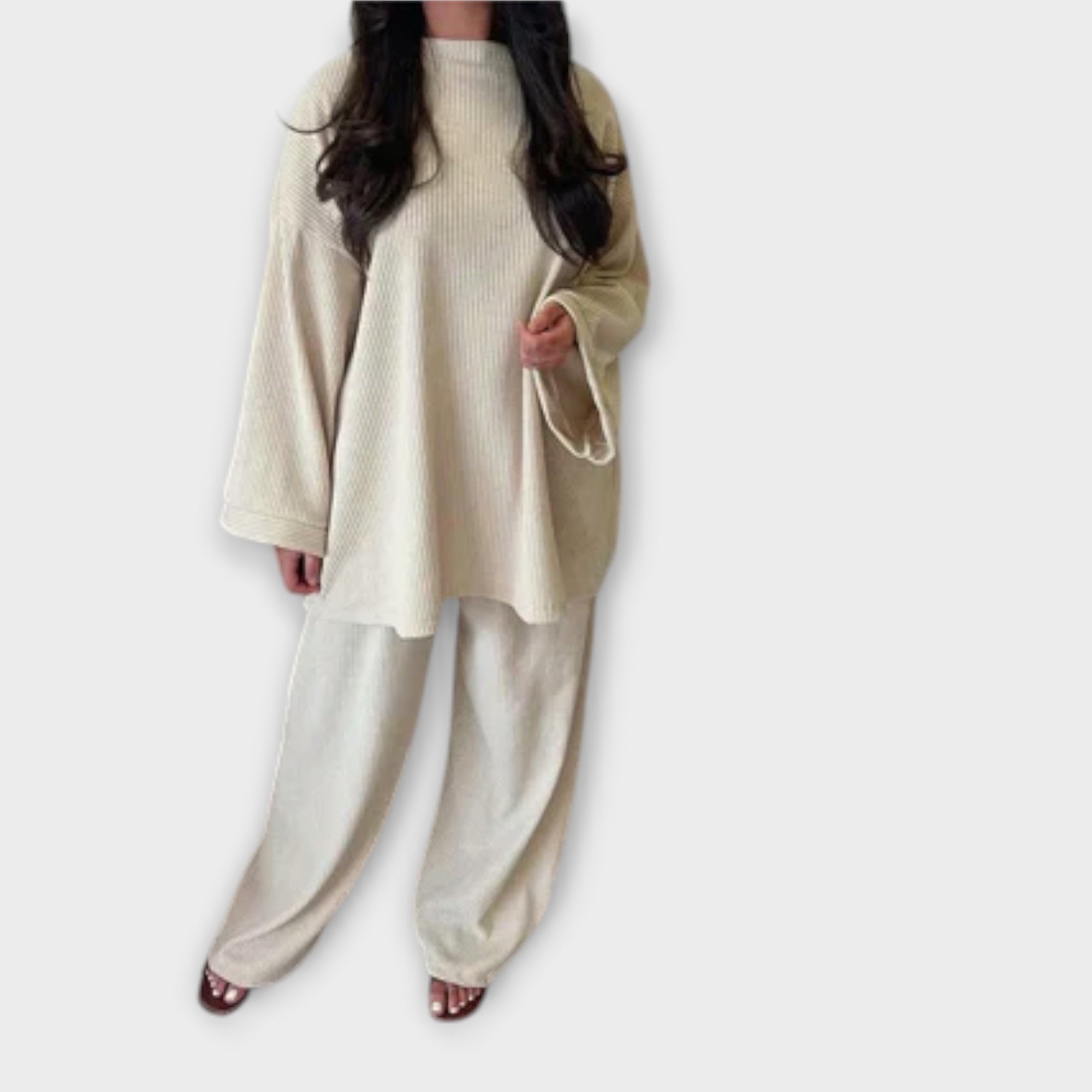 Ingrid - Sada ve velké velikosti - Žebrovaný styl