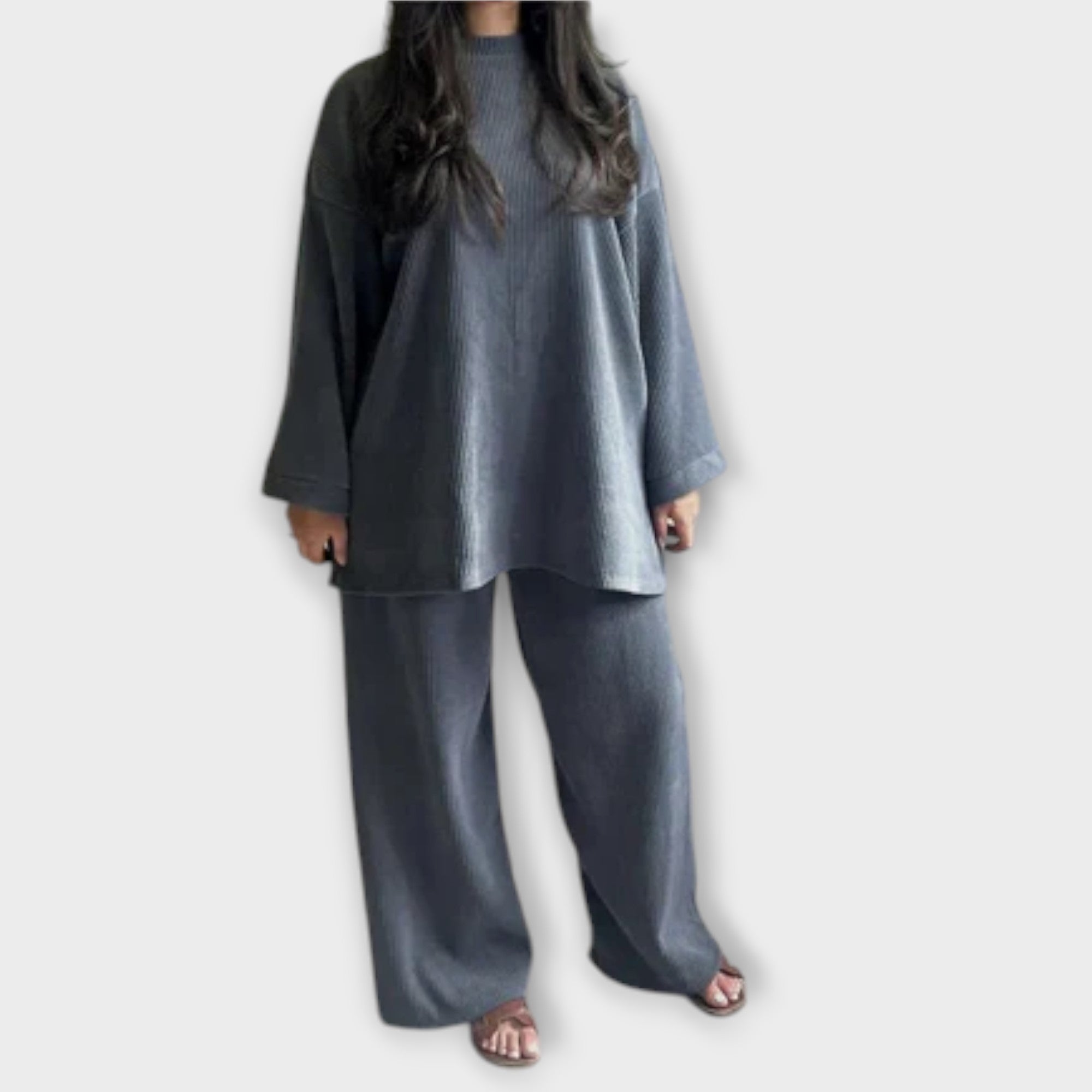 Ingrid - Sada ve velké velikosti - Žebrovaný styl