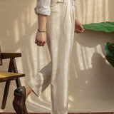 Kalhoty Sesto seersucker