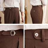 Kalhoty Sesto seersucker