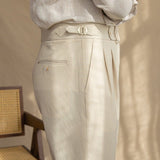 Kalhoty Sesto seersucker