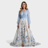 Karolina – Maxišaty s akvarelovým potiskem